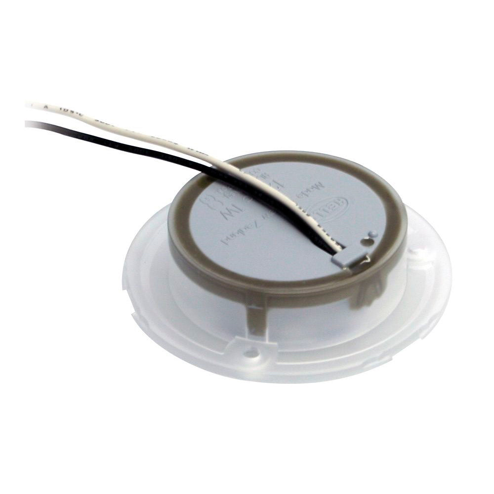 Hella Marine Slim Line Round LED Courtesy Lamp, IP67, 3in OD, 2in Cutout, 0.5in Mounting Depth — Quality Boat Parts