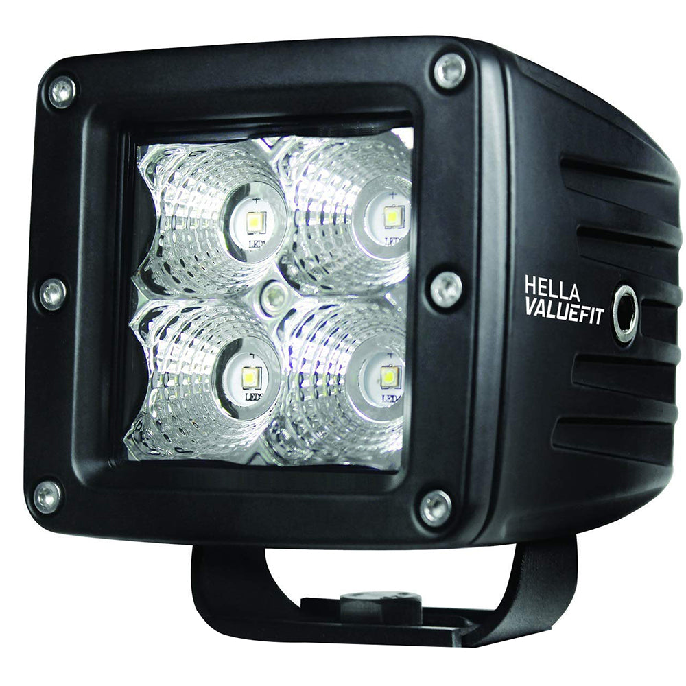 Hella Marine Value Fit LED 4 Cube Flood Light, 10-30V, 12W, IP67, 6000K — Quality Boat Parts