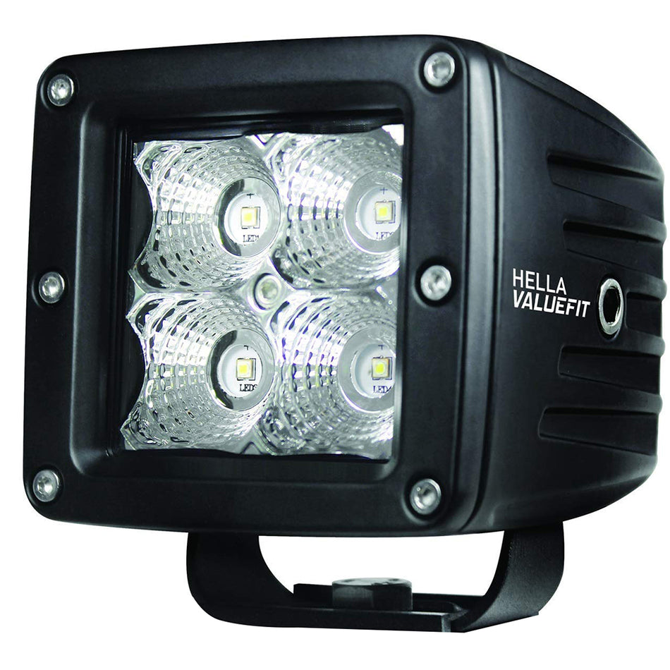 Hella Marine Value Fit LED 4 Cube Flood Light, 10-30V, 12W, IP67, 6000K — Quality Boat Parts
