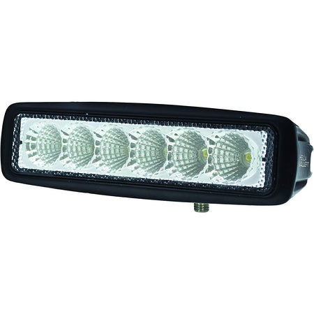 Hella Marine ValueFit Mini 6-LED Flood Light Bar, 10-30V, 18W, Bracket Mount — Quality Boat Parts