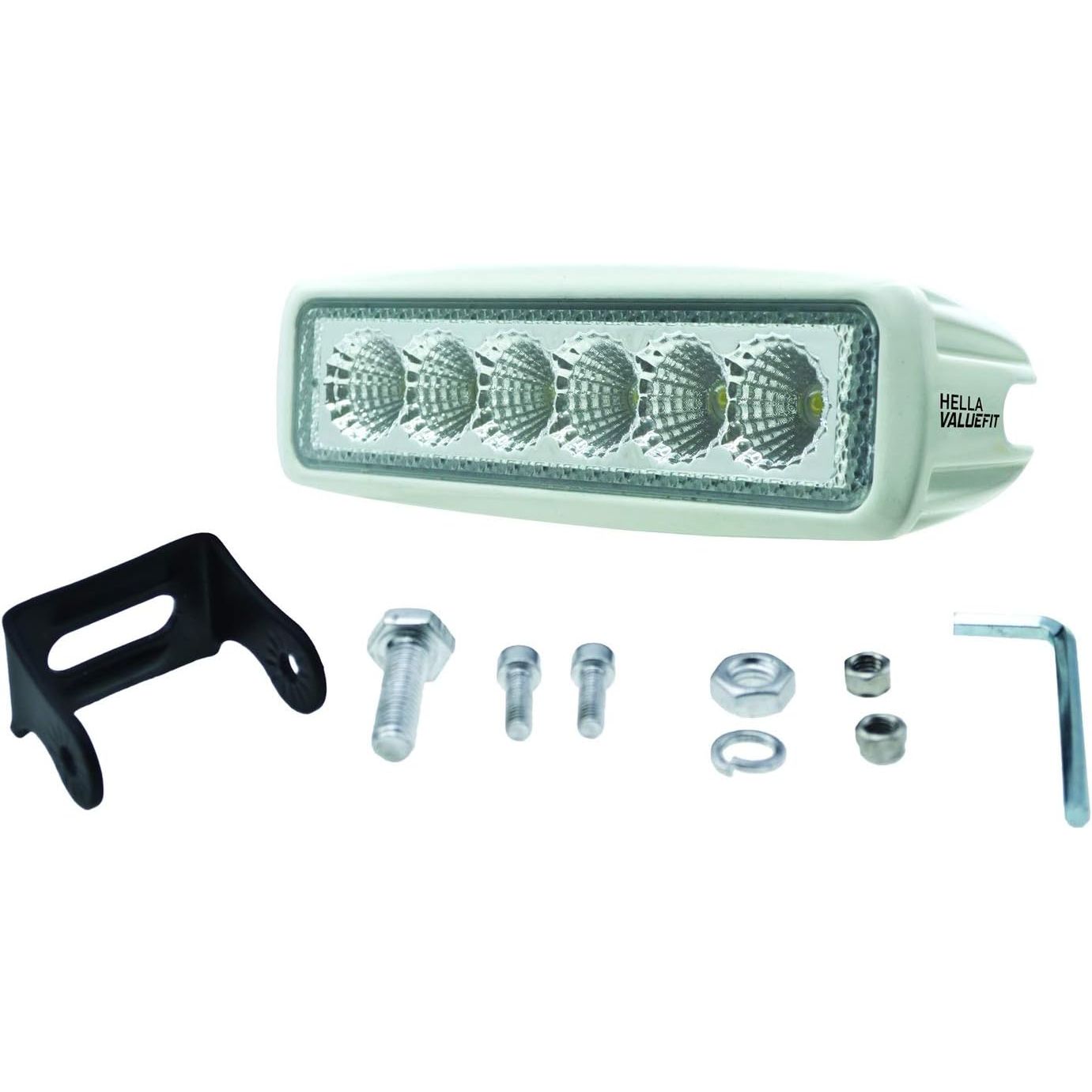 Hella Marine ValueFit Mini 6-LED Flood Light Bar, 10-30V, 18W, Bracket Mount — Quality Boat Parts