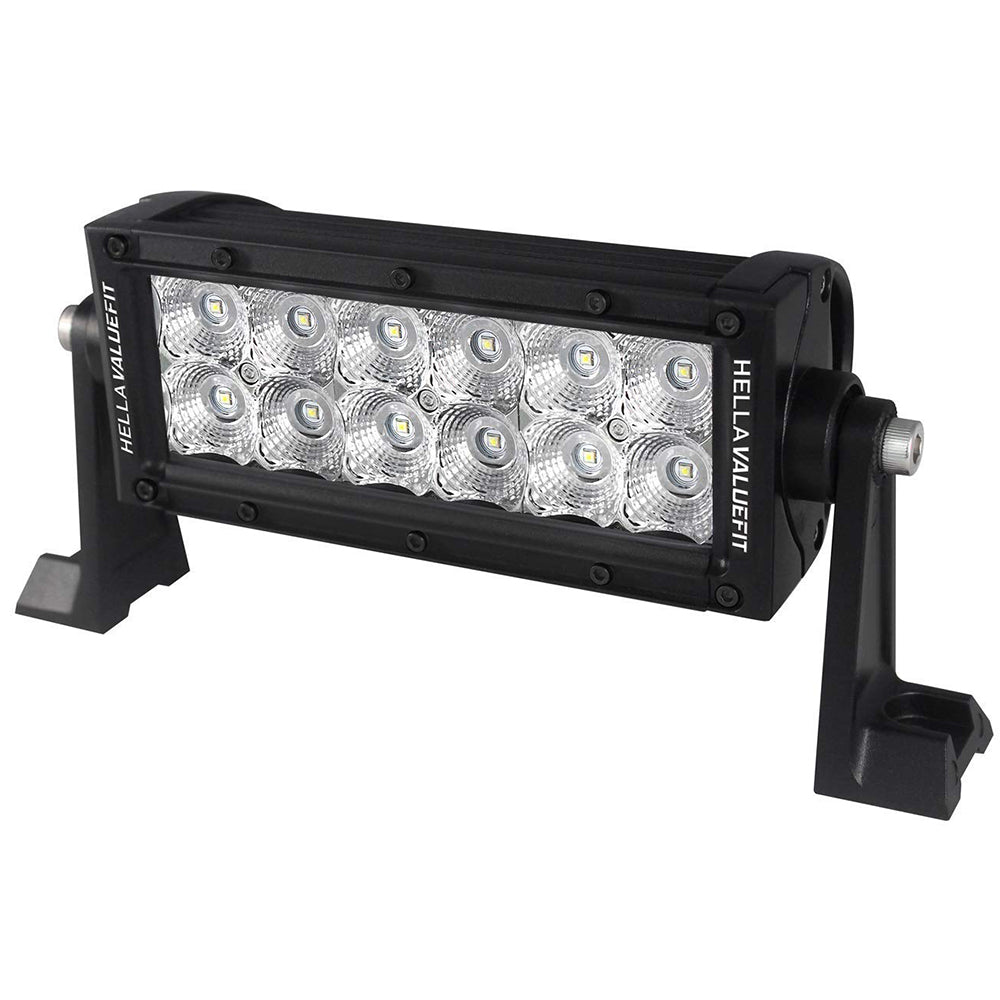 Hella Marine Value Fit Sport Series 12-LED Flood Light Bar, 8 in, Flood Beam, 10-30V DC, 36W — Quality Boat Parts