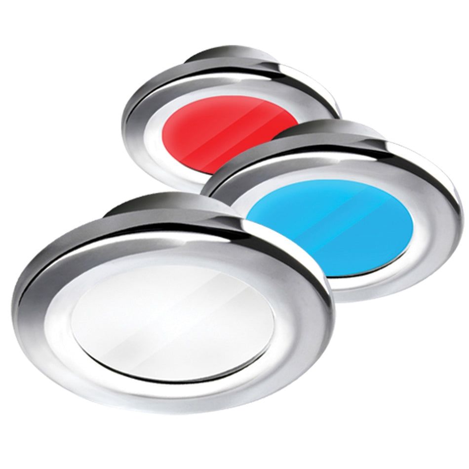 i2Systems Apeiron A3120 Tri-Light LED Downlight, Screw Mount, 9-30V DC, IP67, Stainless Steel — Quality Boat Parts