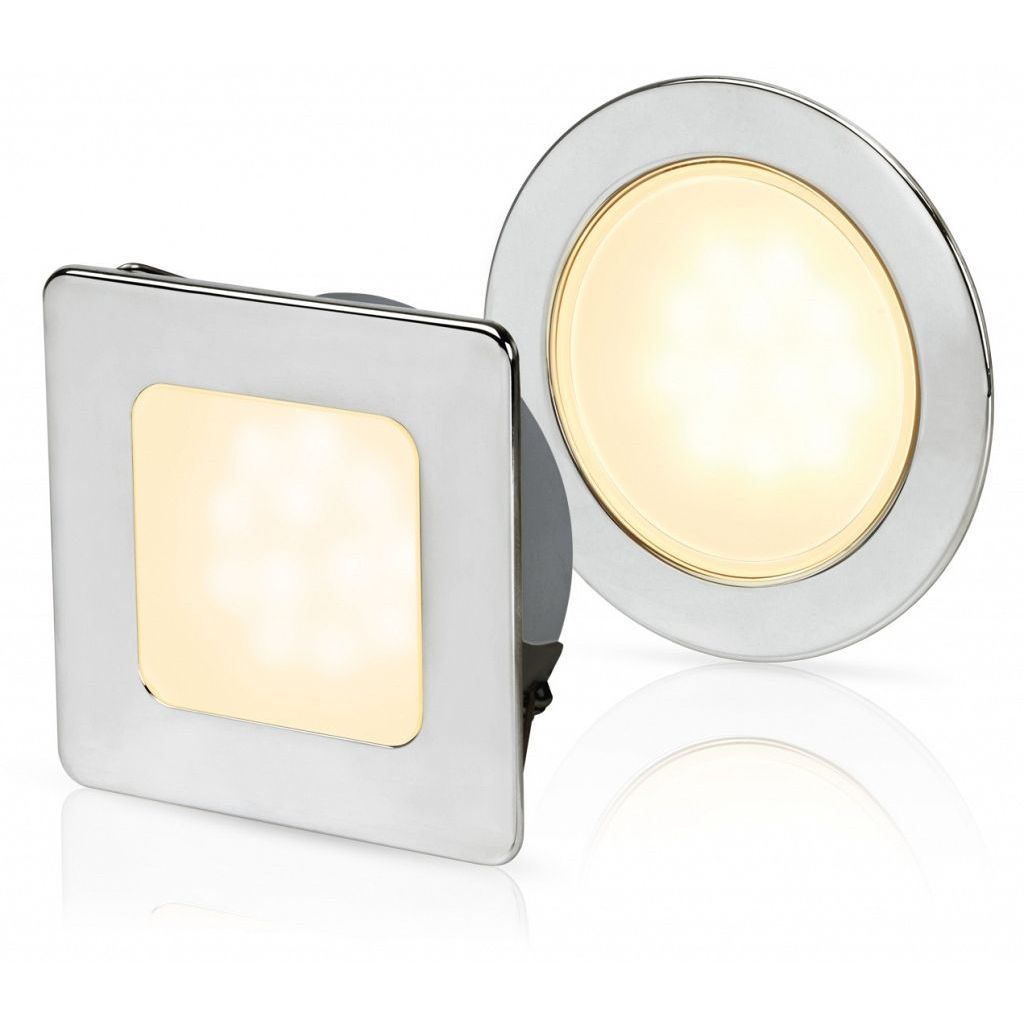 Hella Marine EuroLED 95 Gen 2 LED Downlight, 9-33V, IP6K9K, SS316 Trim, PWM Dimmable, Spring Clip Recess Mount — Quality Boat Parts