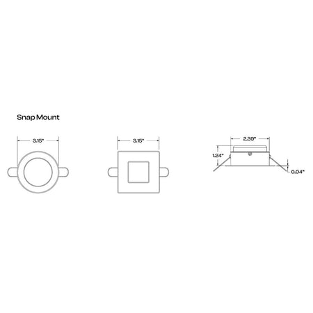 i2Systems Apeiron A1120 Tri-Light LED Downlight, Round Bezel, Spring Mount, 9-30VDC, 1.5W, IP67, 120 Degree Beam — Quality Boat Parts