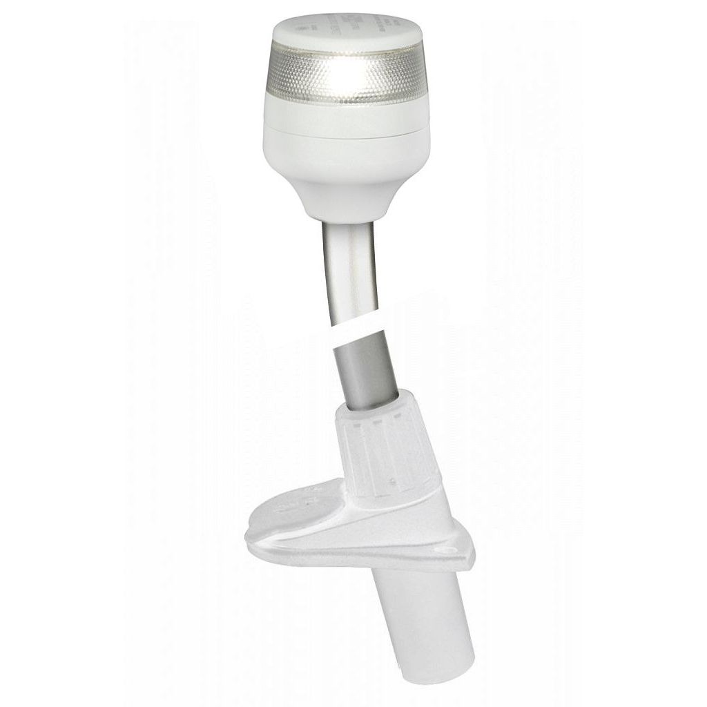 Hella Marine NaviLED 360 Compact All-Round White Navigation Light, Plug-In Pole Mount, 2 NM, 9-33V, IP67, Under 1W — Quality Boat Parts