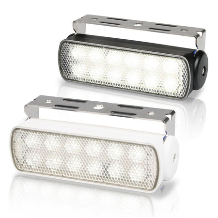 Hella Marine Sea Hawk LED Deck Floodlight, Bracket Mount, 9-33V DC, IP67, 5500K, 200 Lumens — Quality Boat Parts