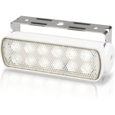 Hella Marine Sea Hawk LED Deck Floodlight, Bracket Mount, 9-33V DC, IP67, 5500K, 200 Lumens — Quality Boat Parts