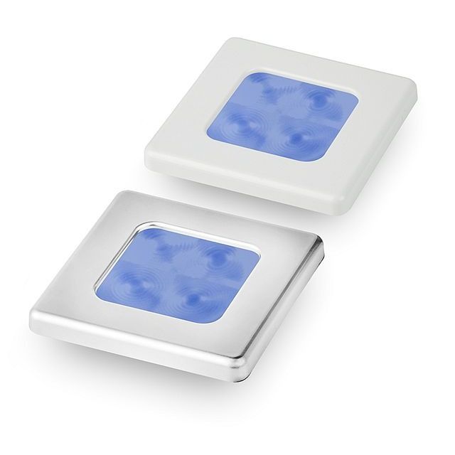 Hella Marine Slim Line Square LED Courtesy Lamp, Blue Light, IP67, <0.5W — Quality Boat Parts