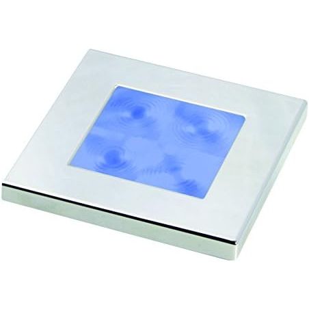 Hella Marine Slim Line Square LED Courtesy Lamp, Blue Light, IP67, <0.5W — Quality Boat Parts