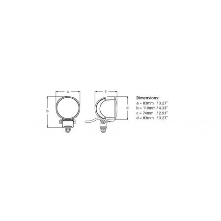 Hella Marine Module 70 Gen IV LED Worklamp, 2100 lm, 9-33V, 21W, IP6K9K, 6500K, CoroSafe Coating — Quality Boat Parts