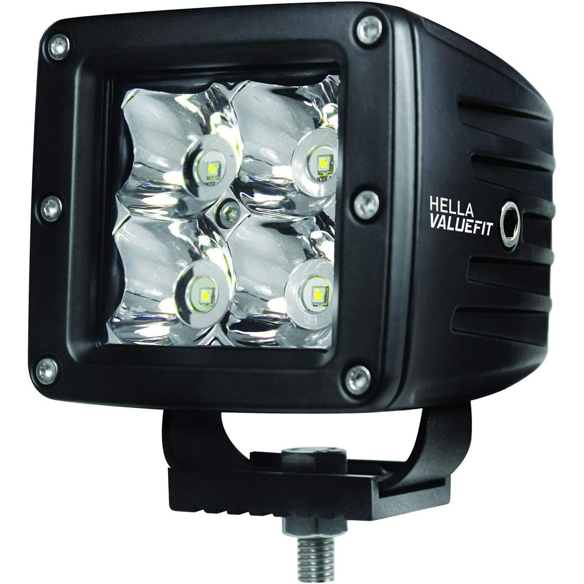 Hella Marine ValueFit Cube 4-LED Cube Light Kit, 2 Lights, 10-30V DC, Die-Cast Aluminum Housing, Wiring Harness with DT Connectors — Quality Boat Parts