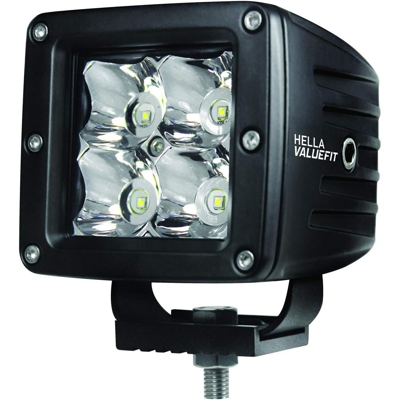 Hella Marine ValueFit Cube 4-LED Cube Light Kit, 2 Lights, 10-30V DC, Die-Cast Aluminum Housing, Wiring Harness with DT Connectors — Quality Boat Parts