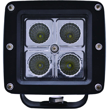 Hella Marine ValueFit Cube 4-LED Cube Light Kit, 2 Lights, 10-30V DC, Die-Cast Aluminum Housing, Wiring Harness with DT Connectors — Quality Boat Parts