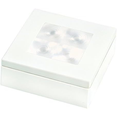 Hella Marine Slim Line Square LED Courtesy Lamp, Warm White, High Intensity, IP67, 60mm Square, 16mm Depth — Quality Boat Parts