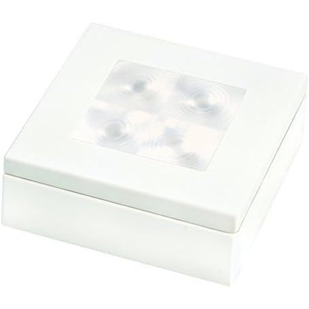 Hella Marine Slim Line Square LED Courtesy Lamp, Warm White, High Intensity, IP67, 60mm Square, 16mm Depth — Quality Boat Parts