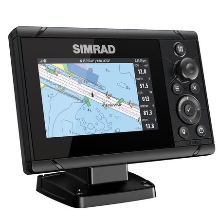 Simrad Cruise Chartplotter/Fishfinder Combo, C-MAP US Coastal Charts, 83/200 kHz Transom Mount Transducer — Quality Boat Parts