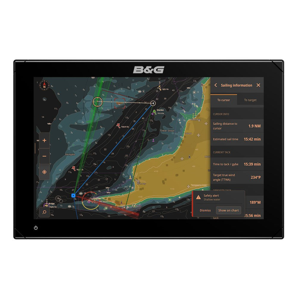 B&G Zeus S Chartplotter/Fishfinder, SolarMax IPS Touchscreen, CHIRP Sonar, NMEA 2000, Wi-Fi, Ethernet, IPX6/IPX7 — Quality Boat Parts