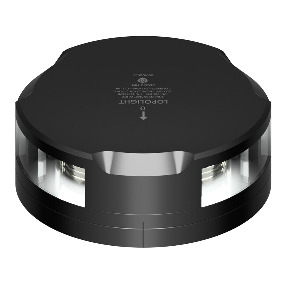 Lopolight Stern/360° Navigation Light, 2NM, White Light, FB Base, 10-32VDC, IP68 — Quality Boat Parts