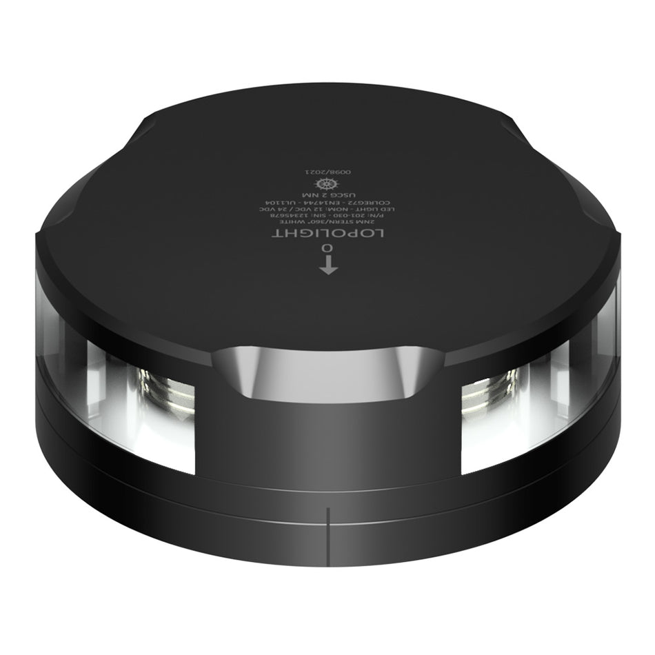 Lopolight Stern/360° Navigation Light, 2NM, White Light, FB Base, 10-32VDC, IP68 — Quality Boat Parts