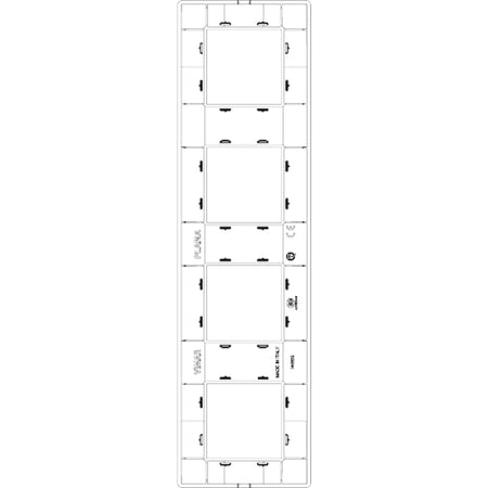 Vimar - Plana Series - 8 Modules (2+2+2+2) 71mm Cover Plate — Quality Boat Parts