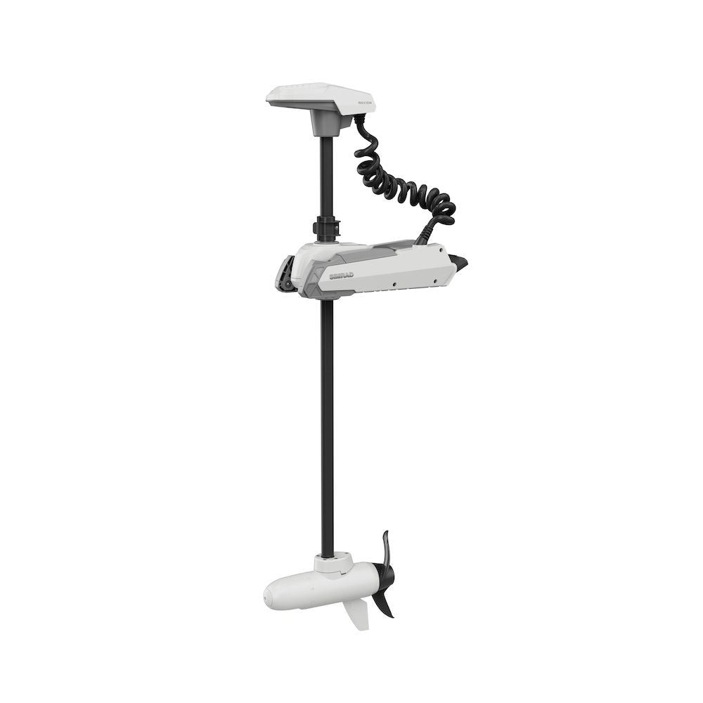 Simrad RECON Bow-Mount Saltwater Trolling Motor, FreeSteer Joystick Remote with Color LCD, 24/36V Brushless, 115 lb Max Thrust, GPS Positioning, NMEA 2000 Connectivity — Quality Boat Parts