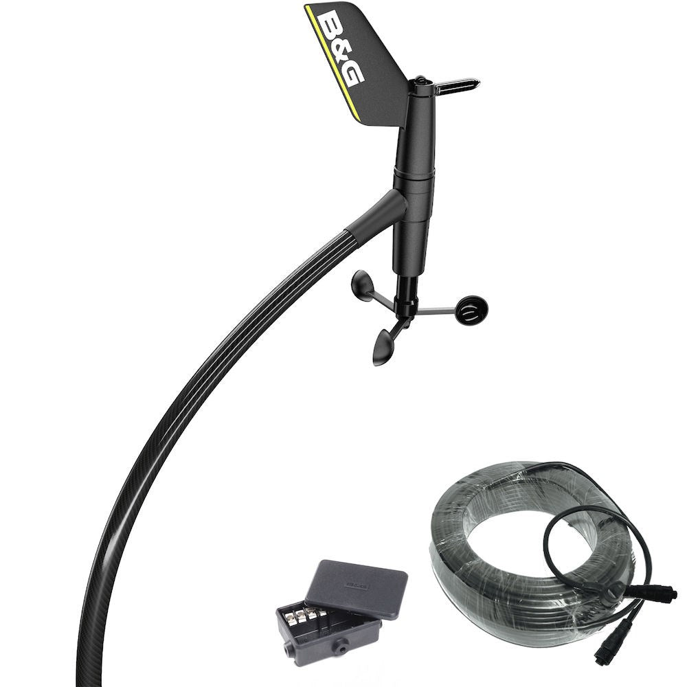 B&G WS700 Series Vertical Wind Sensor, For H5000 & WTP3, Carbon Spar — Quality Boat Parts