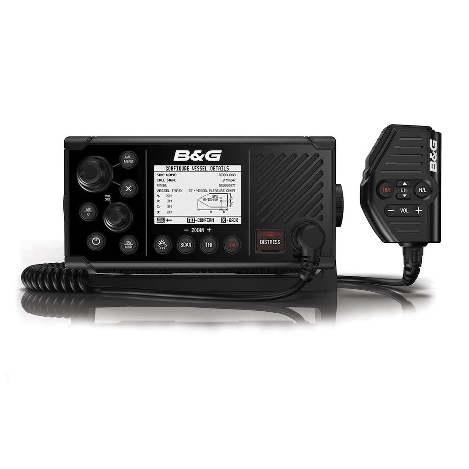B&G Fixed-Mount VHF Marine Radio, Class D DSC, AIS, NMEA 2000, GPS — Quality Boat Parts