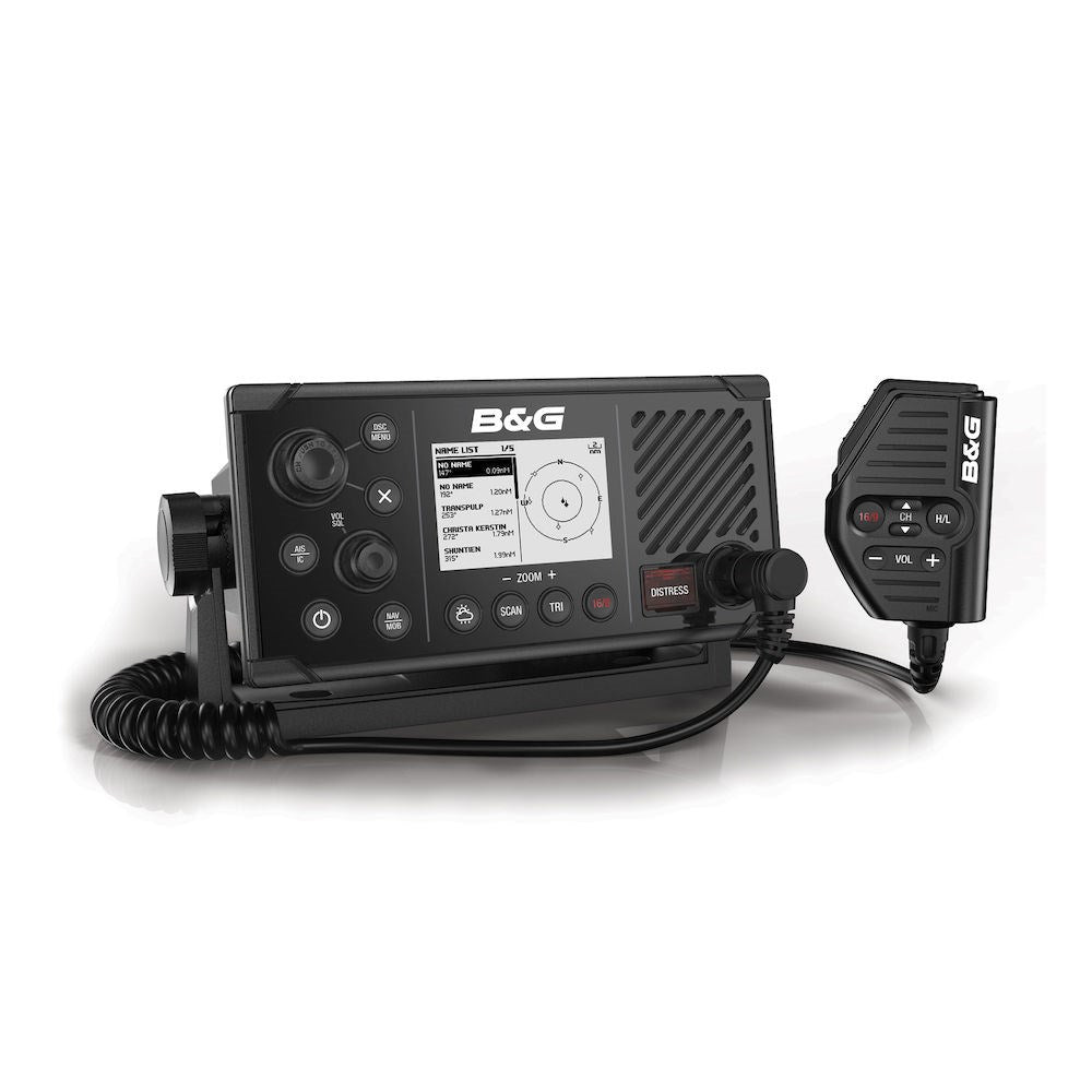 B&G Fixed-Mount VHF Marine Radio, Class D DSC, AIS, NMEA 2000, GPS — Quality Boat Parts