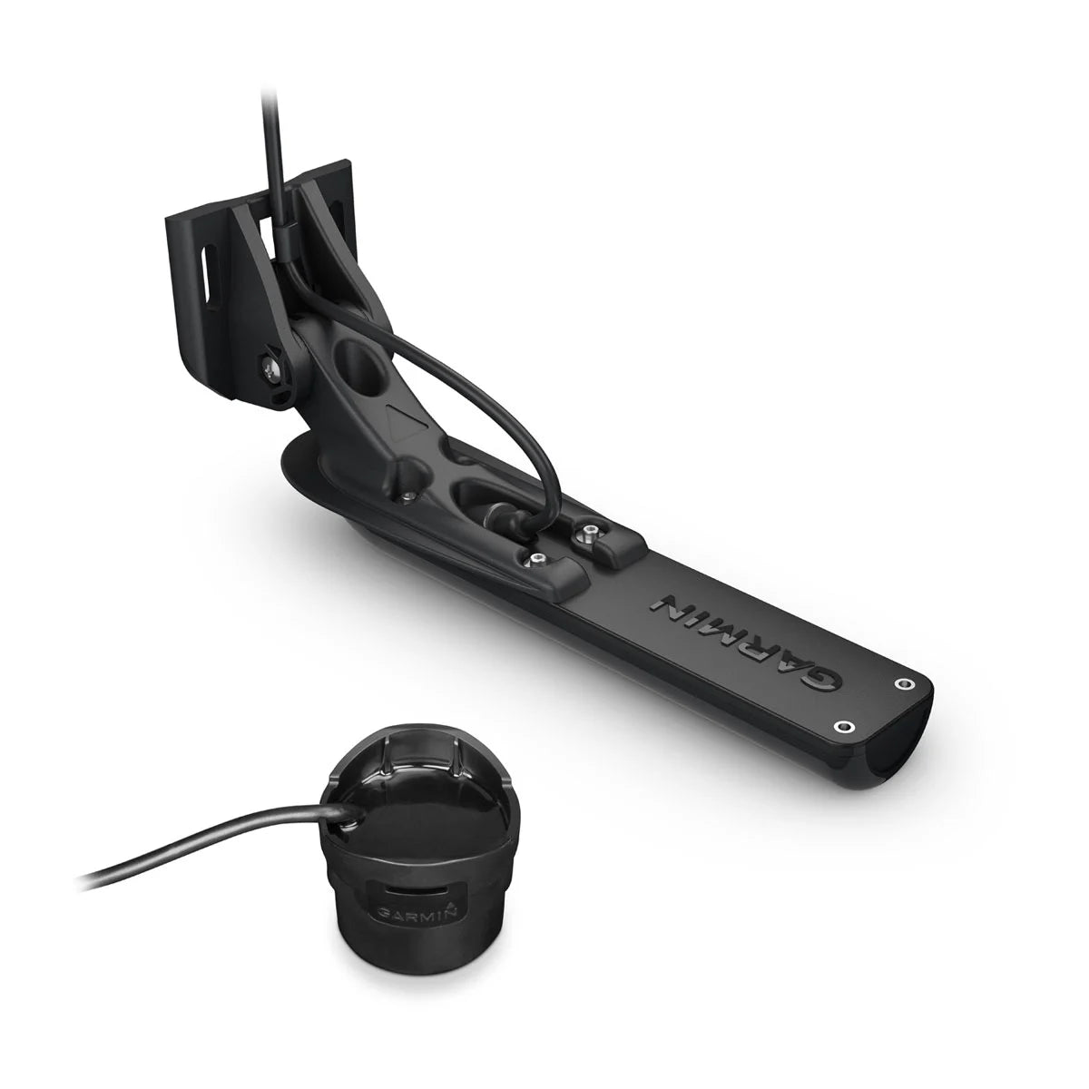 Garmin Transducer Bundle, For Fiberglass Hulls, Transom Mount, In-Hull, CHIRP Traditional, ClearVü, SideVü, Y-Cable Included — Quality Boat Parts