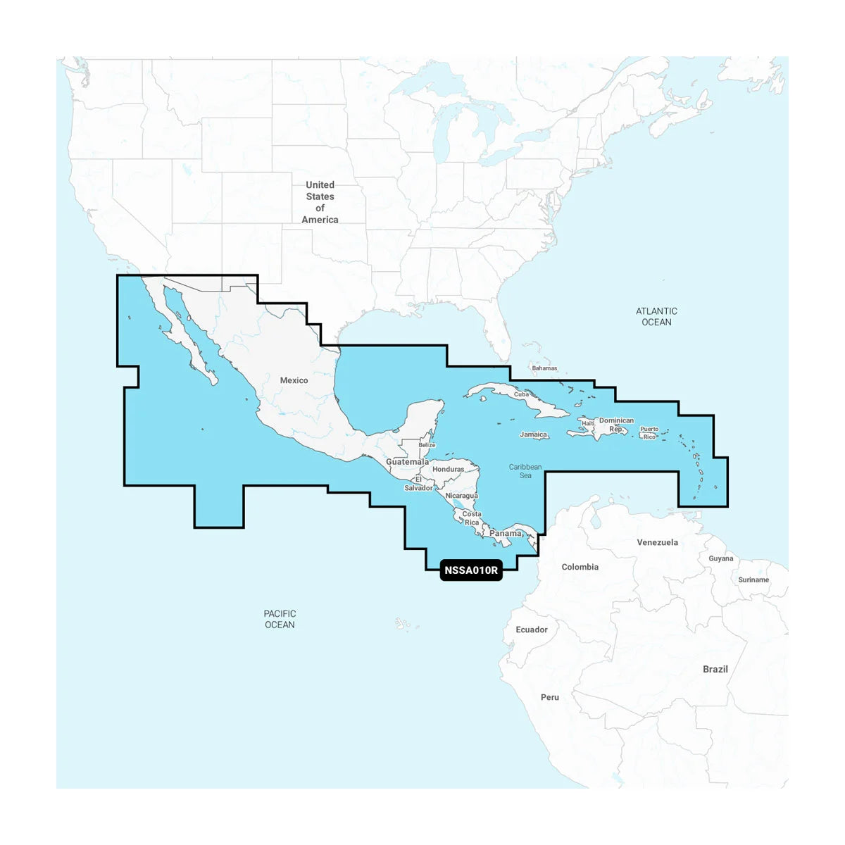 Garmin Navionics Inland and Coastal Marine Chart, For Garmin Chartplotters, Central America & Caribbean Coverage, 1-Year Subscription, Daily Updates via ActiveCaptain, Auto Guidance+, Depth Range Shading — Quality Boat Parts