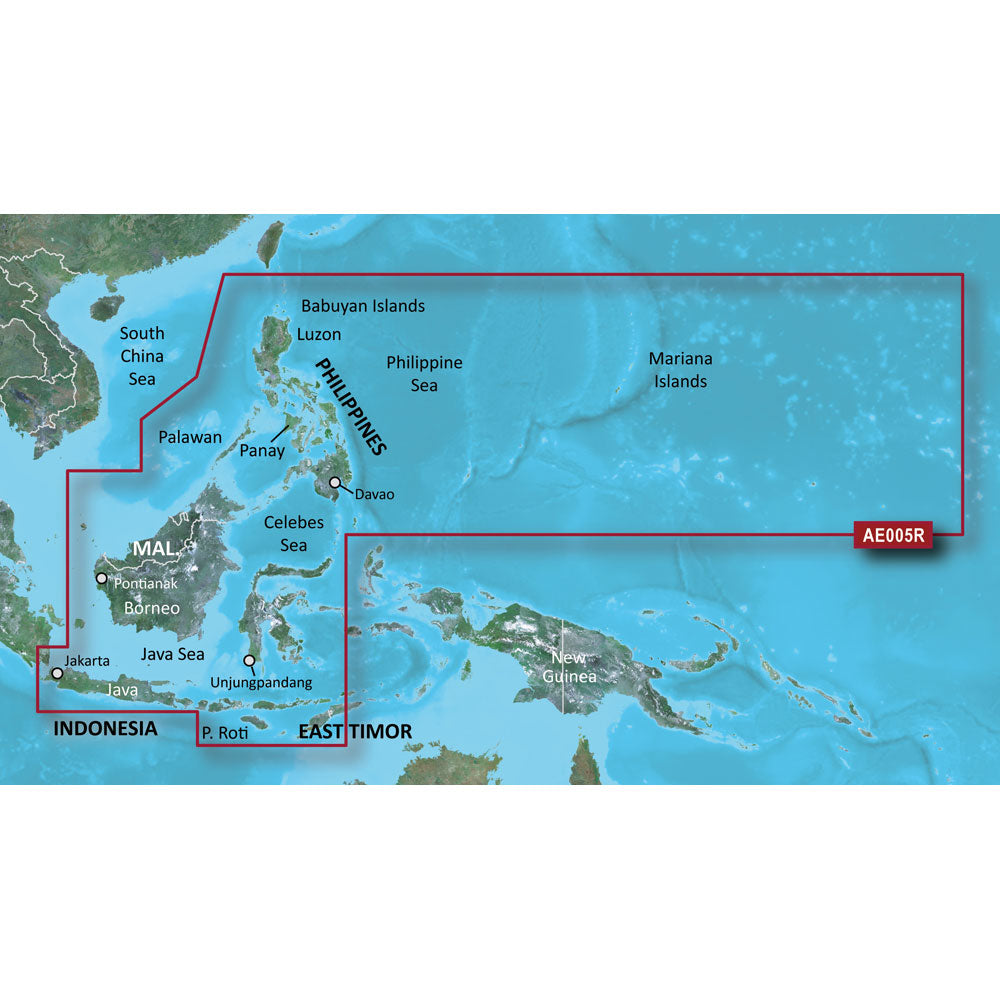 Garmin BlueChart g3 Marine Chart, Philippines Java Mariana Islands — Quality Boat Parts