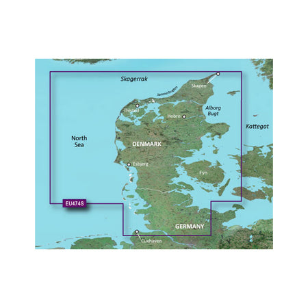 Garmin BlueChart g3 Vision HD Coastal Chart, VEU474S Aalborg to the Eider — Quality Boat Parts