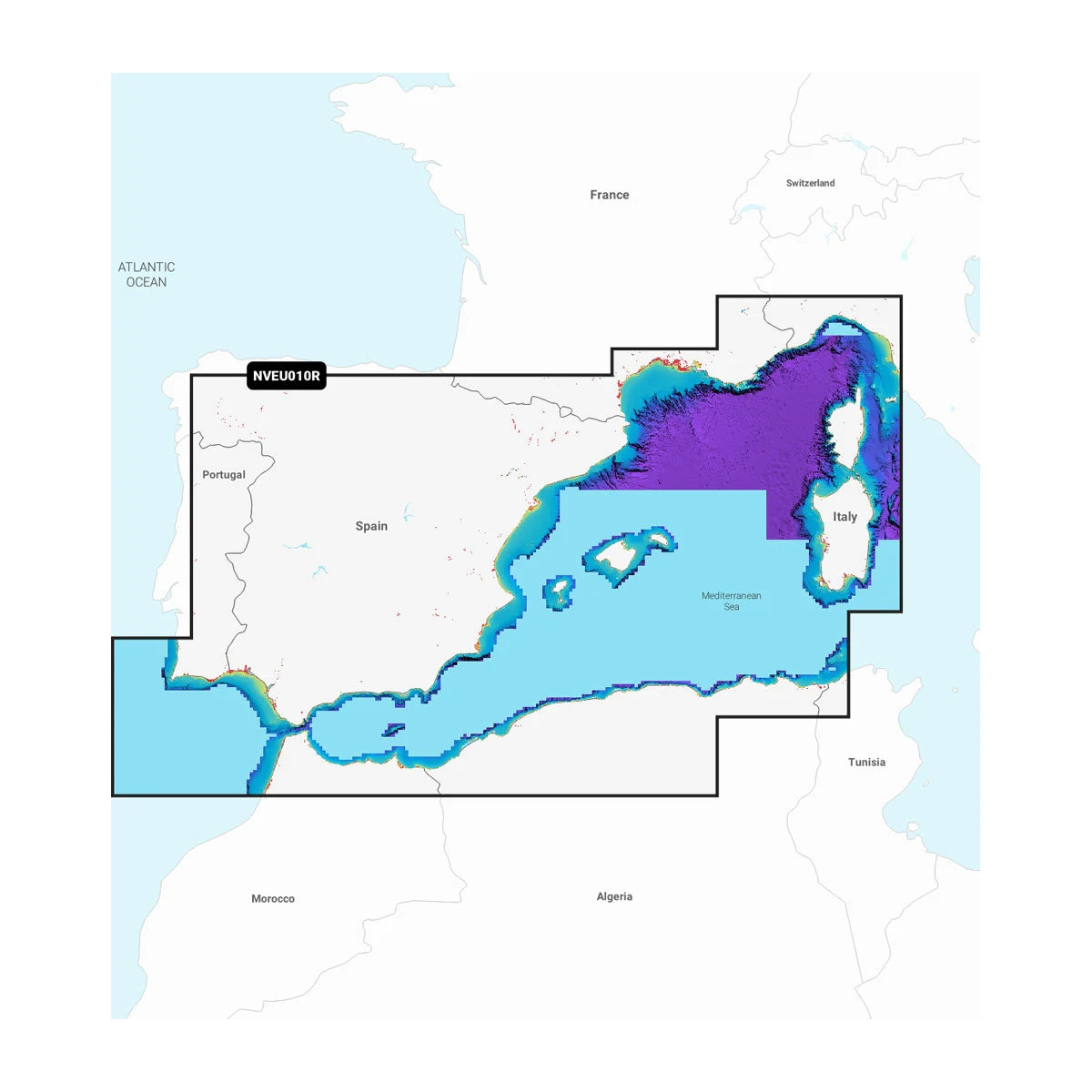 Garmin Navionics Marine Chart, Spain Mediterranean Coast — Quality Boat Parts