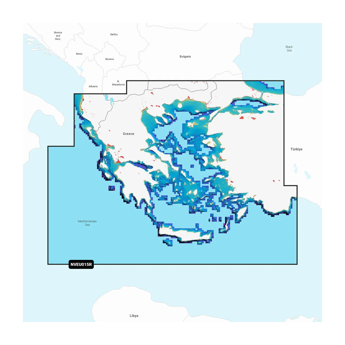 Garmin Navionics Marine Electronic Chart, Aegean Sea, Sea of Marmara, Greece, Turkey Coast — Quality Boat Parts
