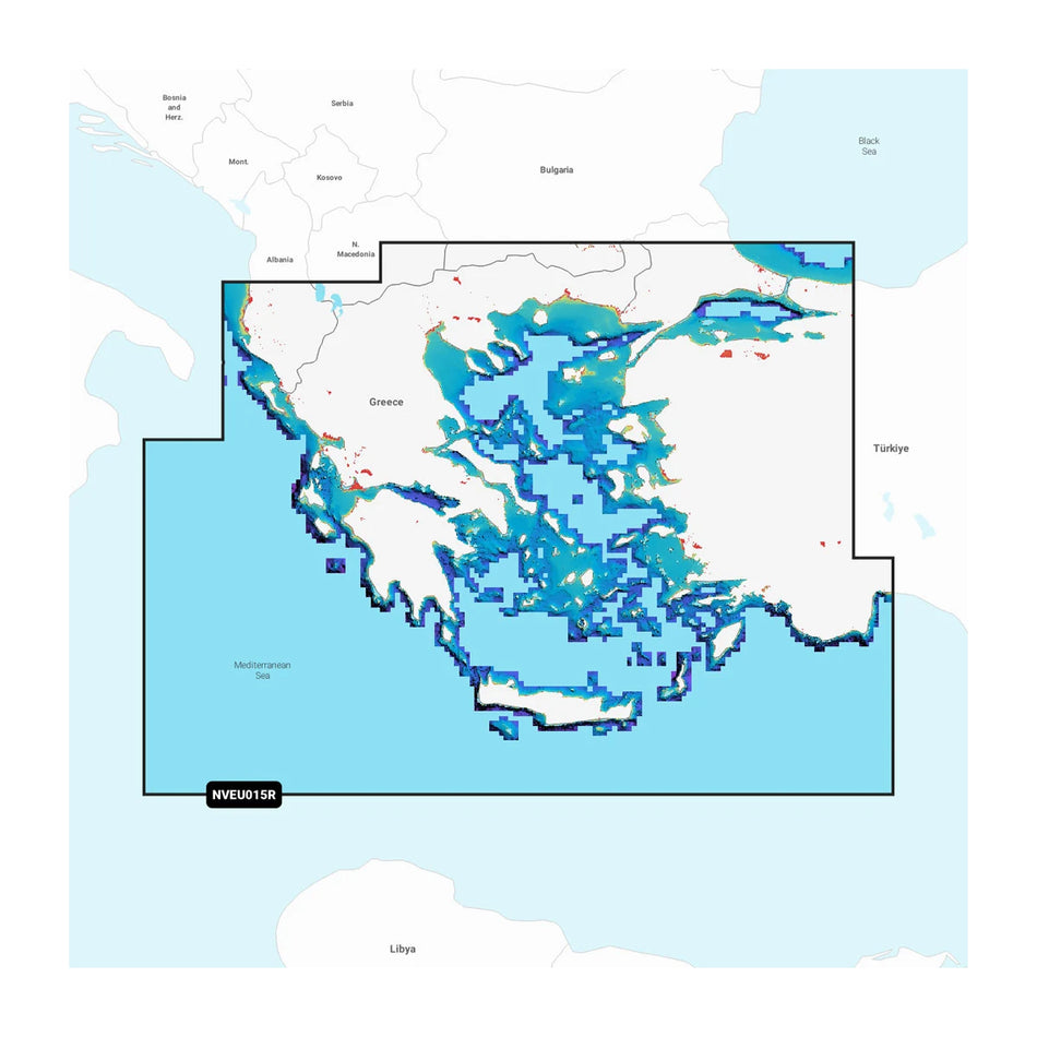 Garmin Navionics Marine Electronic Chart, Aegean Sea, Sea of Marmara, Greece, Turkey Coast — Quality Boat Parts