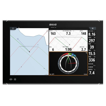 B&G Zeus 3S Glass Helm Multifunction Display, NMEA 2000, 12/24V, IPX6, 1080p, Wi-Fi — Quality Boat Parts
