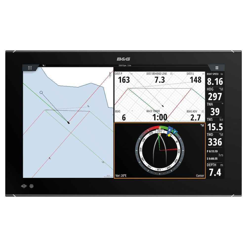 B&G Zeus 3S Glass Helm Multifunction Display, NMEA 2000, 12/24V, IPX6, 1080p, Wi-Fi — Quality Boat Parts