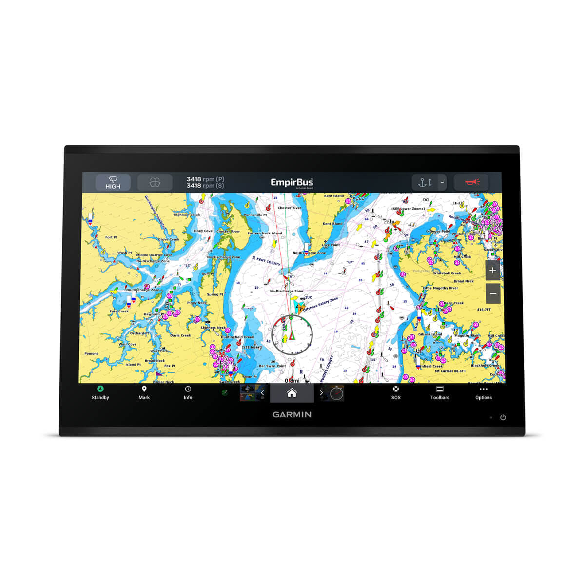 Garmin GPSMAP 9000 Series Premium Chartplotter, BlueNet, NMEA 2000 — Quality Boat Parts