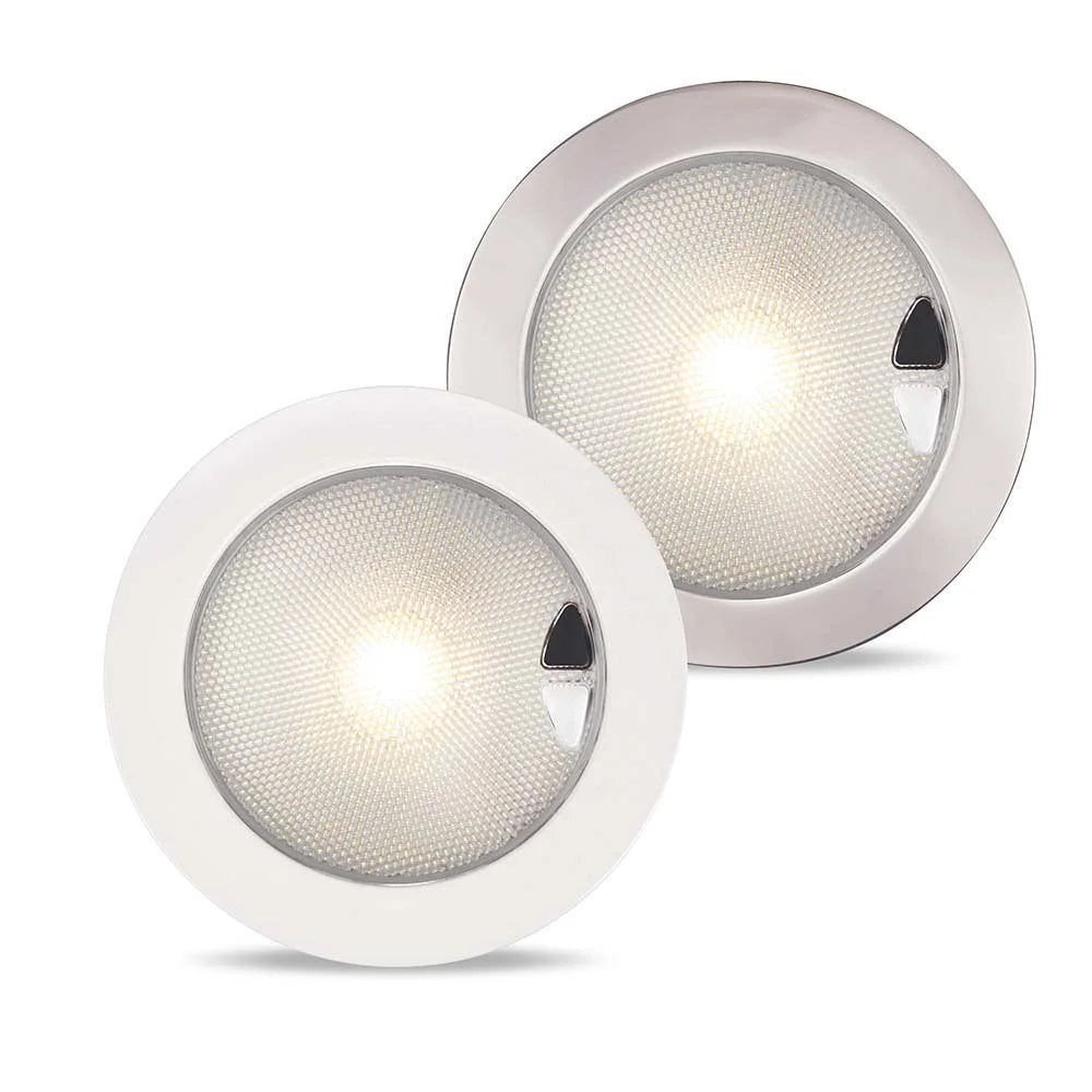 Hella Marine EuroLED 150 Round Downlight, Multivolt 9-33V DC, Completely Sealed, Recessed Mount — Quality Boat Parts