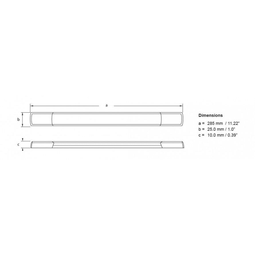 Hella Marine Surface Mount LED Courtesy Strip Lamp, 1.5W, 285 x 25 x 10mm, IP6K7, IP6K9K, Fully Dimmable — Quality Boat Parts