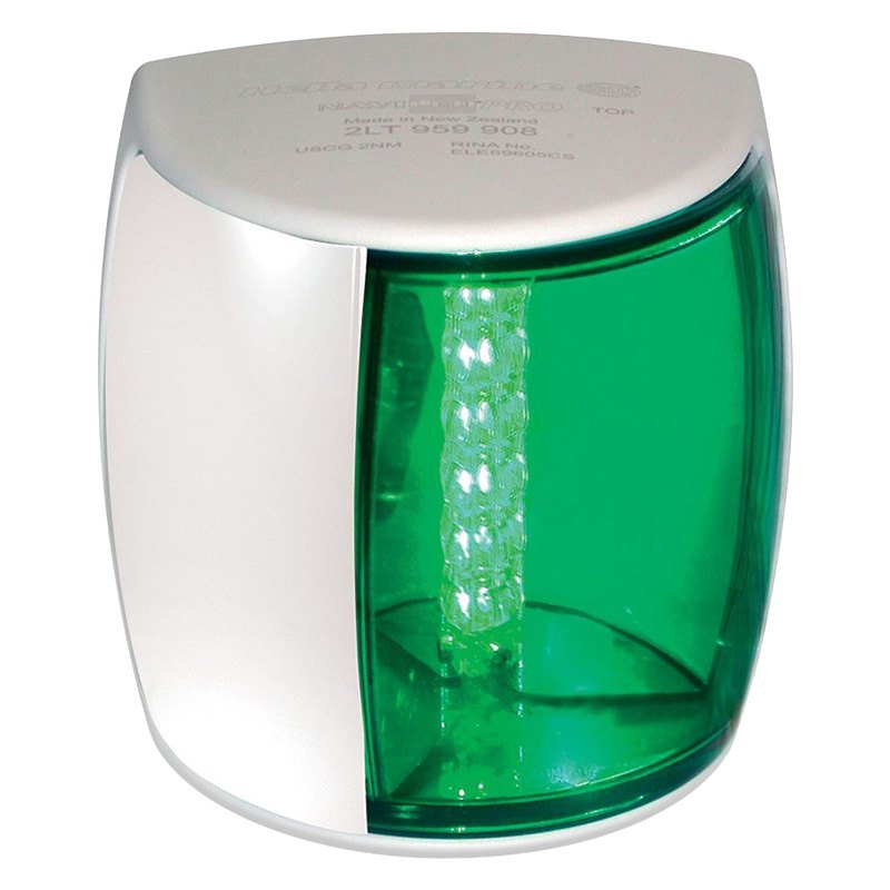 Hella Marine NaviLED PRO Starboard Navigation Light, 9-33V DC, IP67, 2.5m Cable — Quality Boat Parts