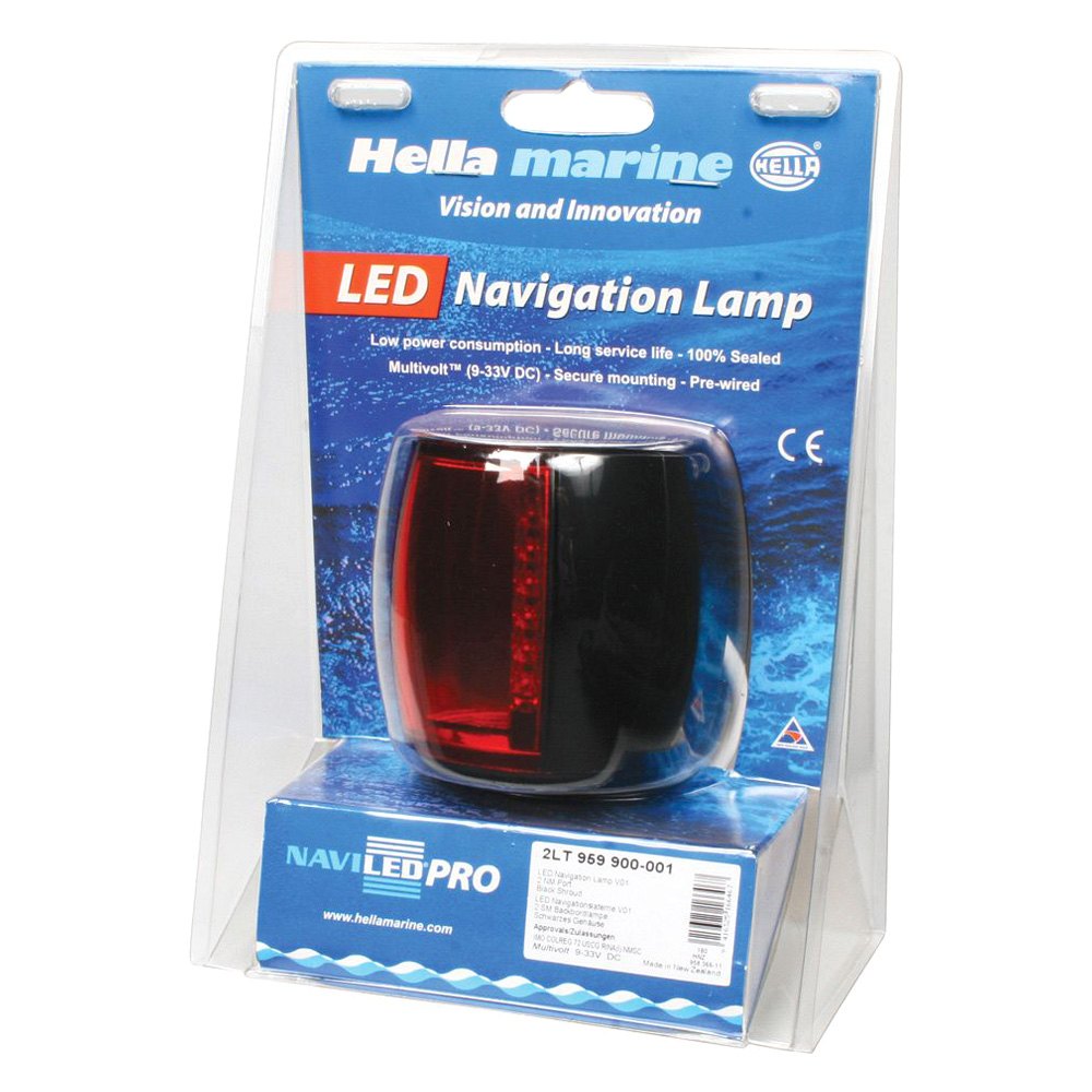 Hella Marine NaviLED PRO Starboard Navigation Light, 9-33V DC, IP67, 2.5m Cable — Quality Boat Parts