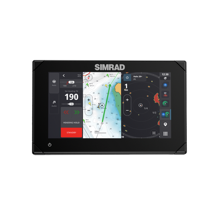 Simrad NSX Chartplotter/Fishfinder Combo, SolarMAX IPS HD Touchscreen, C-MAP DISCOVER X and REVEAL X Compatible, NMEA 2000, Ethernet — Quality Boat Parts