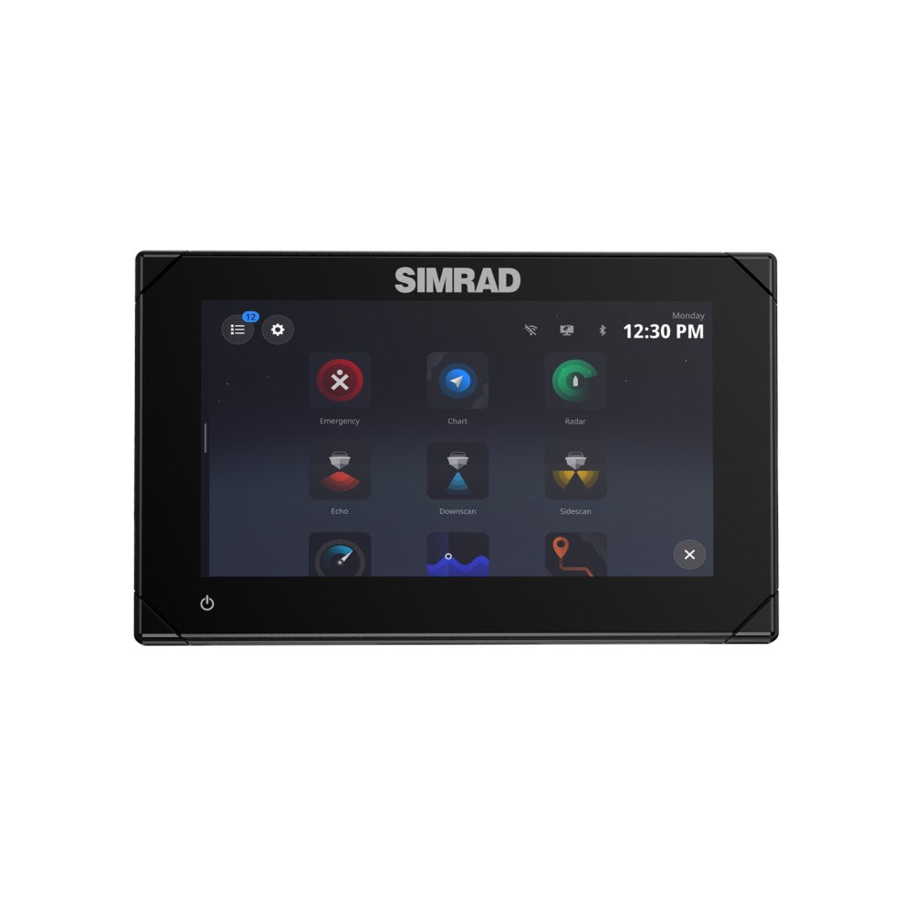 Simrad NSX Chartplotter/Fishfinder Combo, SolarMAX IPS HD Touchscreen, C-MAP DISCOVER X and REVEAL X Compatible, NMEA 2000, Ethernet — Quality Boat Parts