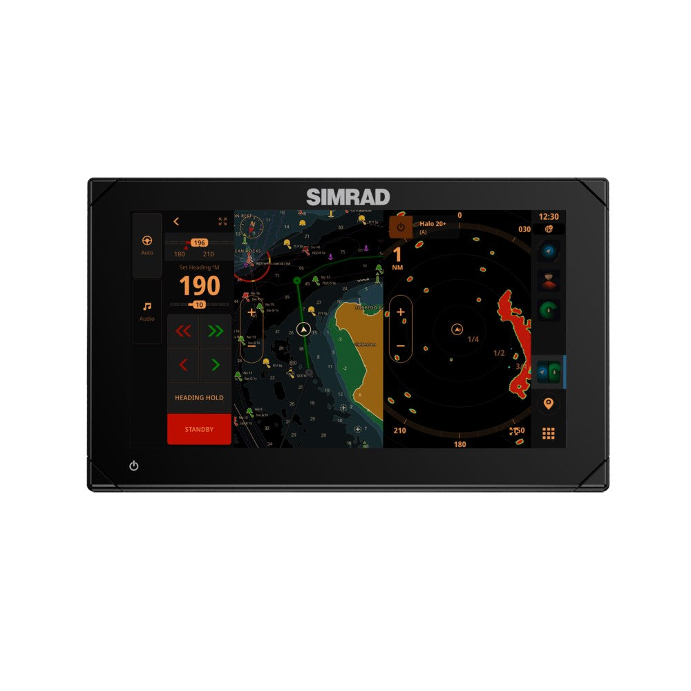 Simrad NSX Chartplotter/Fishfinder Combo, SolarMAX IPS HD Touchscreen, C-MAP DISCOVER X and REVEAL X Compatible, NMEA 2000, Ethernet — Quality Boat Parts