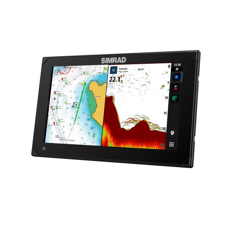 Simrad NSX Chartplotter/Fishfinder Combo, SolarMAX IPS HD Touchscreen, C-MAP DISCOVER X and REVEAL X Compatible, NMEA 2000, Ethernet — Quality Boat Parts