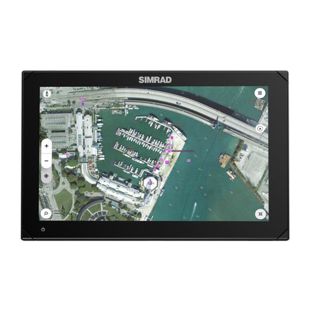 Simrad NSX Chartplotter/Fishfinder Combo, SolarMAX IPS HD Touchscreen, C-MAP DISCOVER X and REVEAL X Compatible, NMEA 2000, Ethernet — Quality Boat Parts