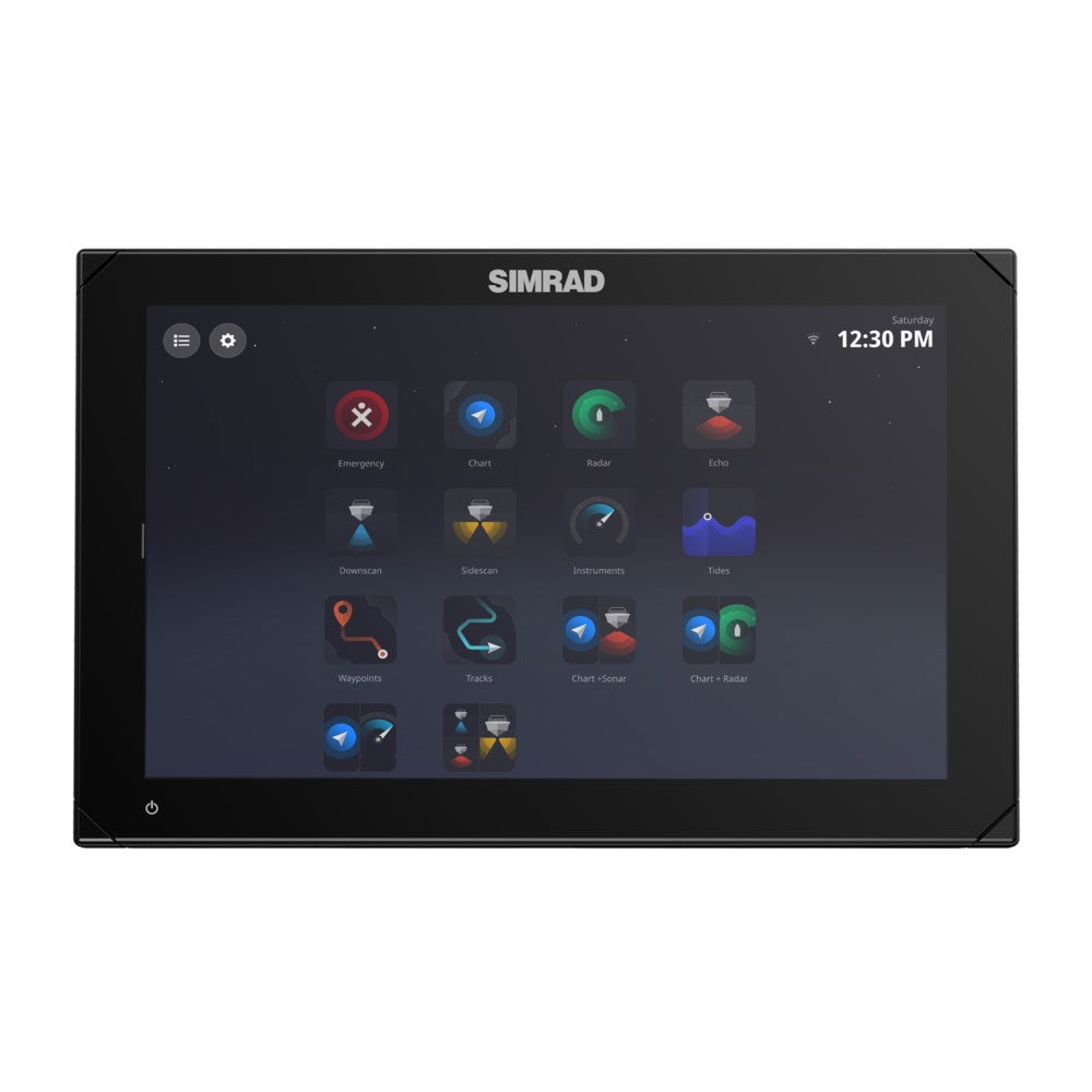 Simrad NSX Chartplotter/Fishfinder Combo, SolarMAX IPS HD Touchscreen, C-MAP DISCOVER X and REVEAL X Compatible, NMEA 2000, Ethernet — Quality Boat Parts