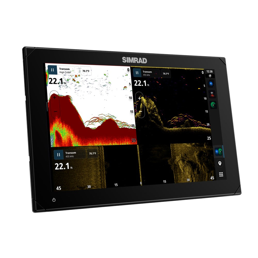 Simrad NSX Chartplotter/Fishfinder Combo, SolarMAX IPS HD Touchscreen, C-MAP DISCOVER X and REVEAL X Compatible, NMEA 2000, Ethernet — Quality Boat Parts